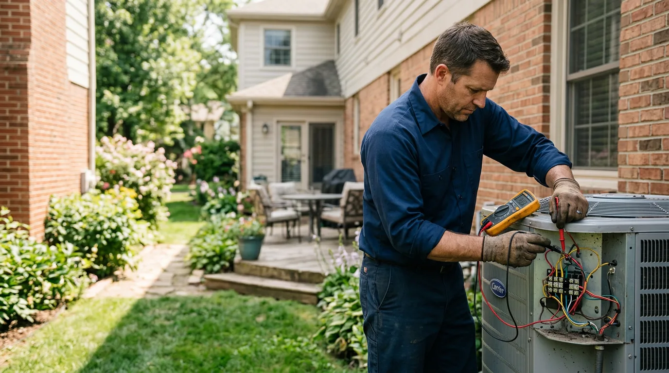 HVAC technician working near Doddridge, AR